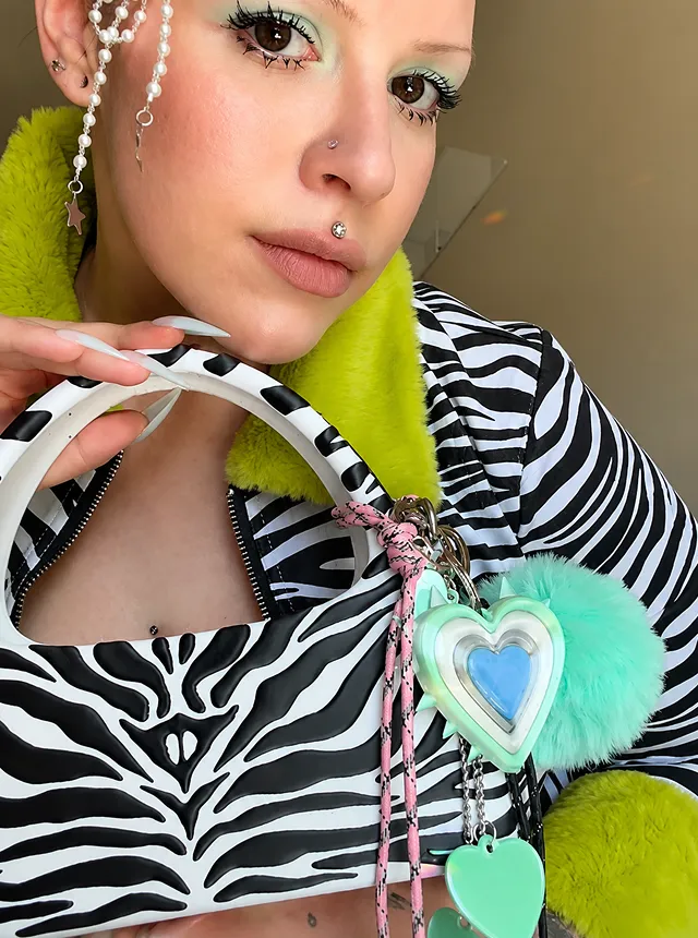 Heart Mirror Keychain