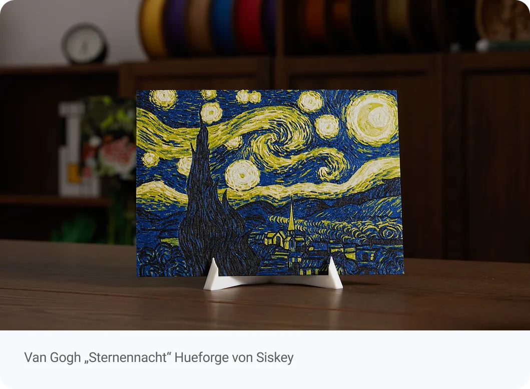 Van Gogh „Sternennacht“ Hueforge von Siskey