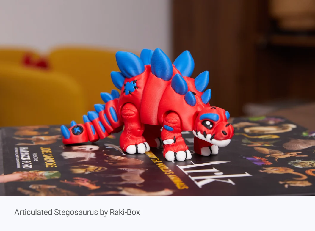 Articulated Stegosaurus by Raki-Box