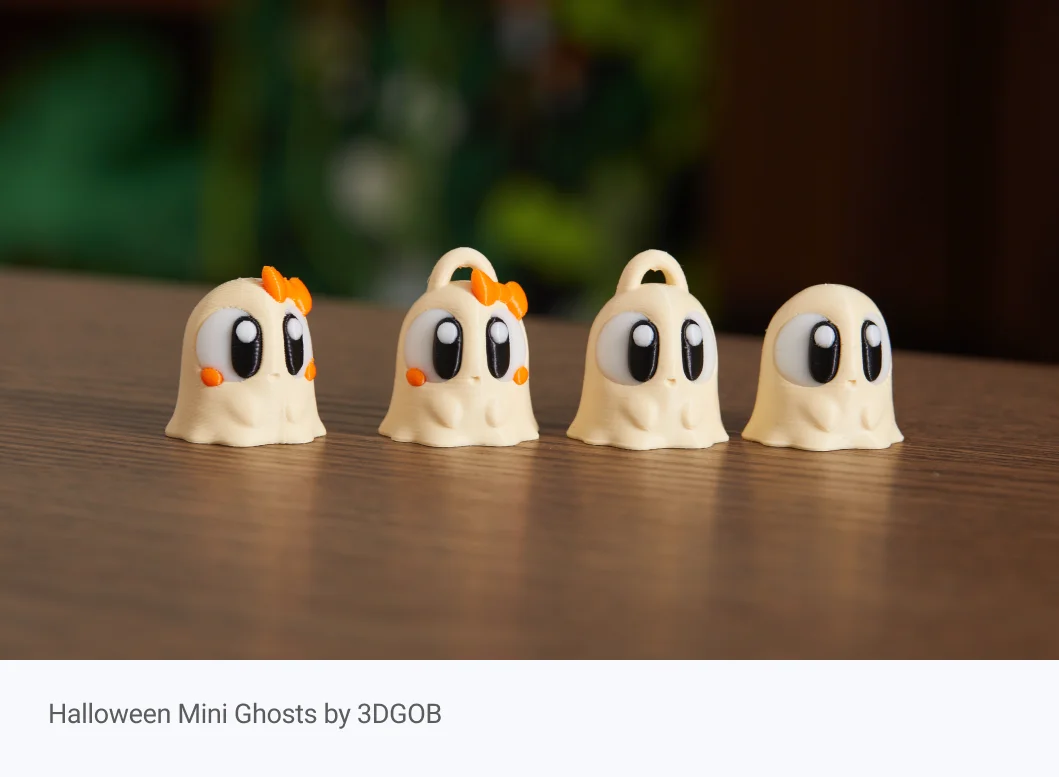 Halloween Mini Ghosts by 3DGOB
