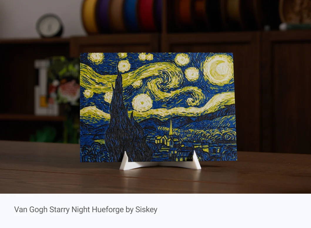 Van Gogh Starry Night Hueforge by Siskey